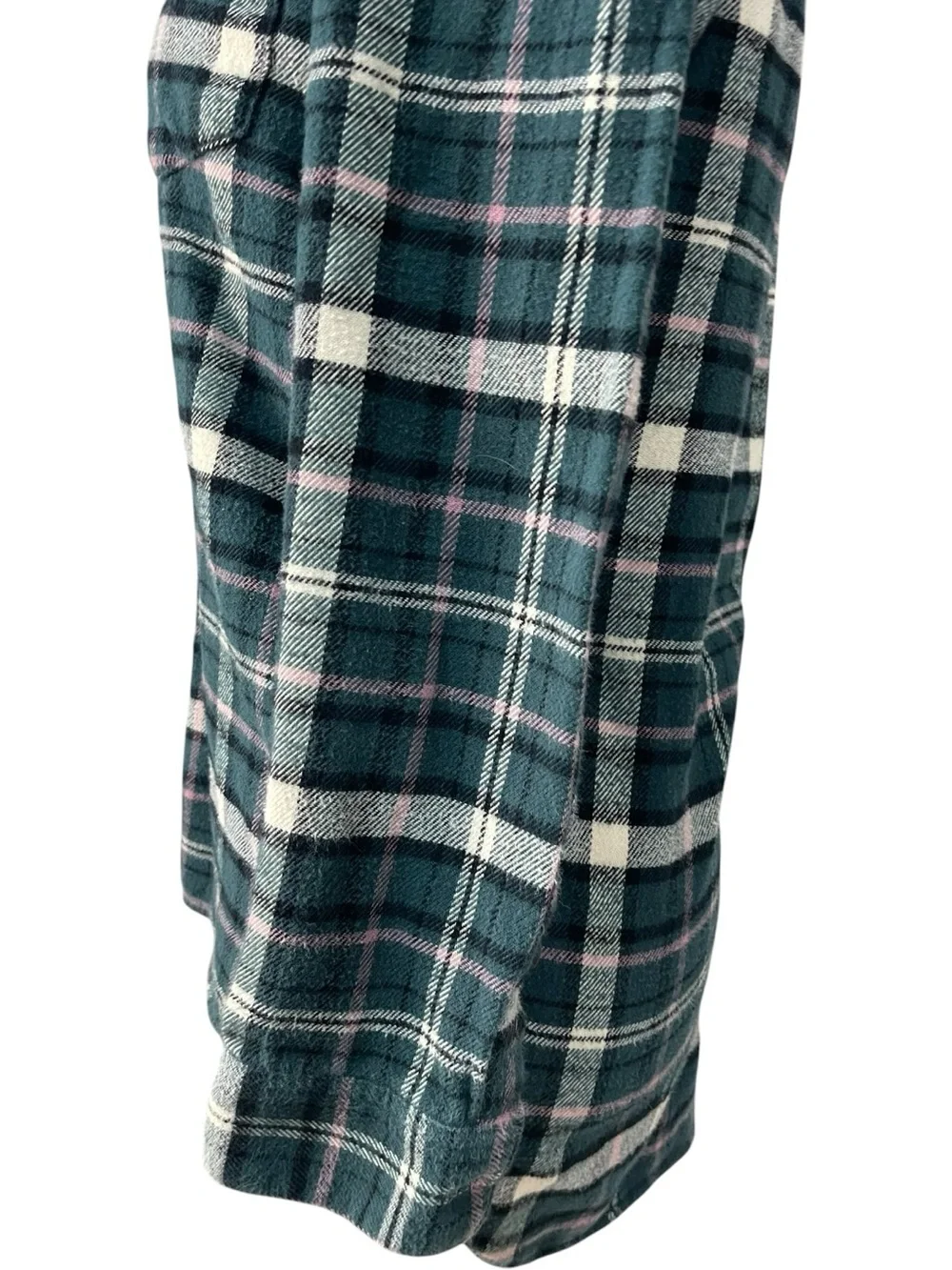 Madewell Flannel Classic Ex-Boyfriend Shirt Green - Picture 8 of 16